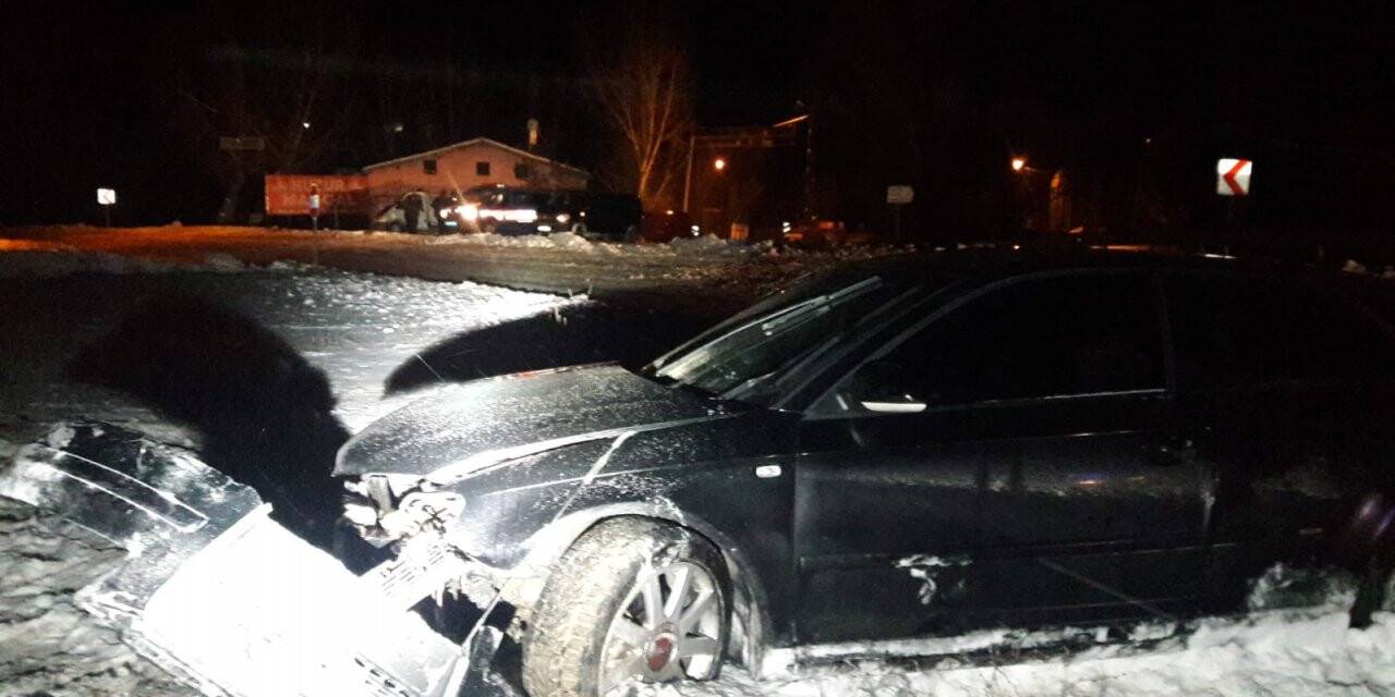 Buzlanma kazaya neden oldu: 1 yaralı