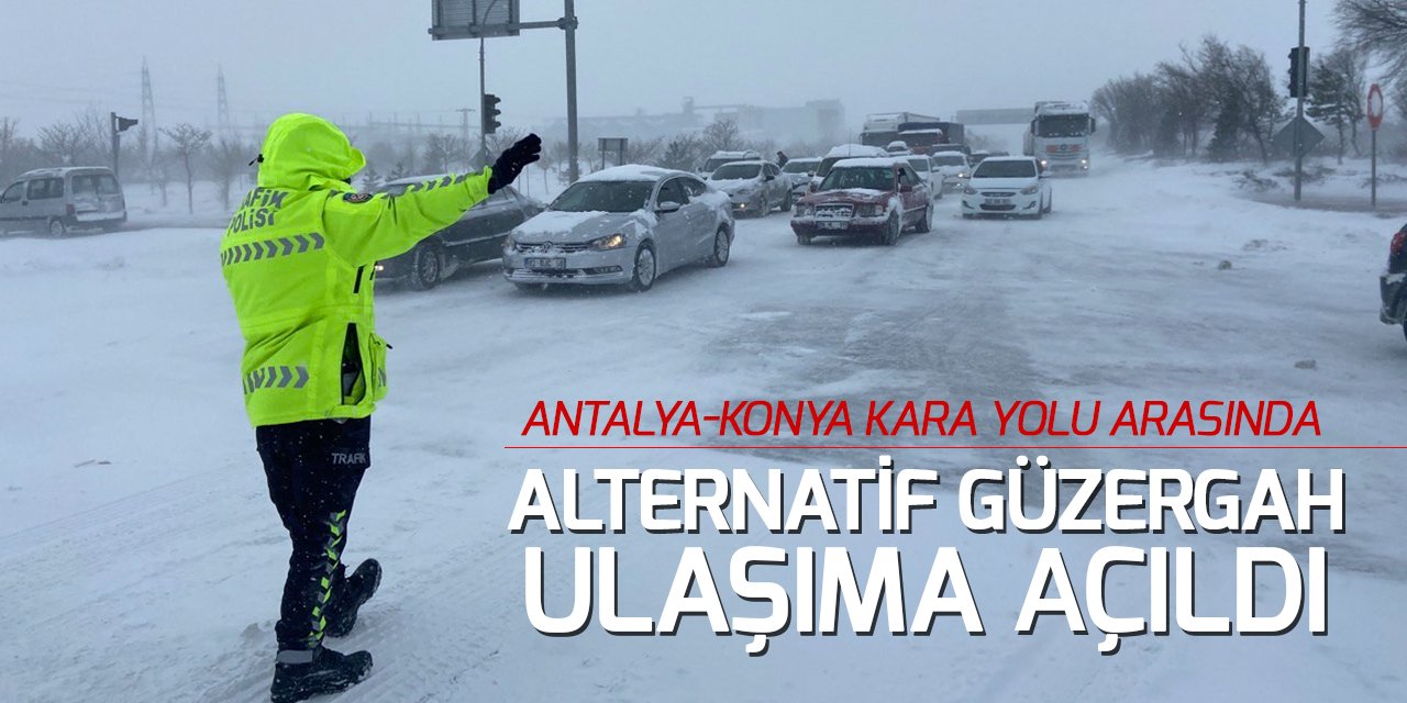 Antalya-Konya kara yolu arasında alternatif güzergah ulaşıma açıldı