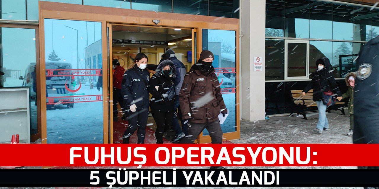 Seydişehir'de fuhuş operasyonunda 5 şüpheli yakalandı