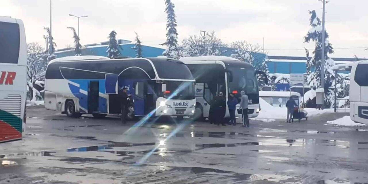 TEM otoyolunun açılmasıyla otobüsler yolculuklarına devam etti