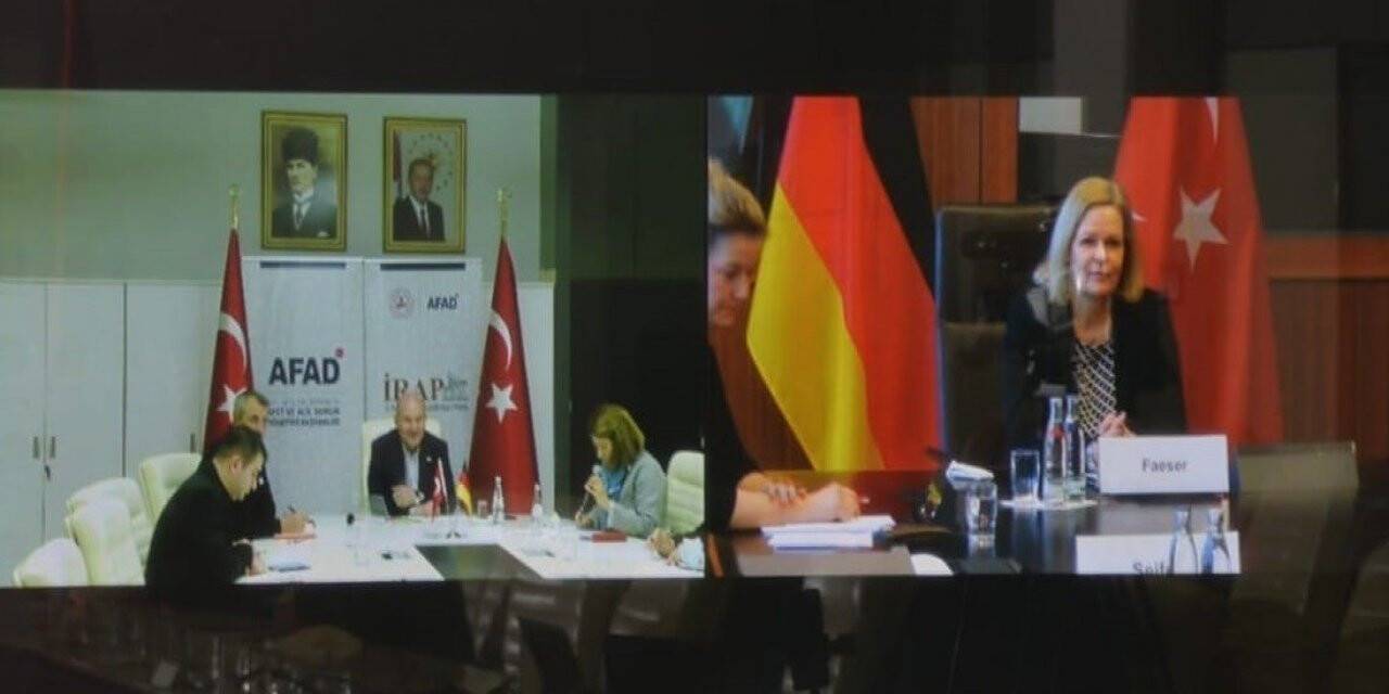 Bakan Soylu, Almanya İçişleri Bakanı Faeser ile görüştü
