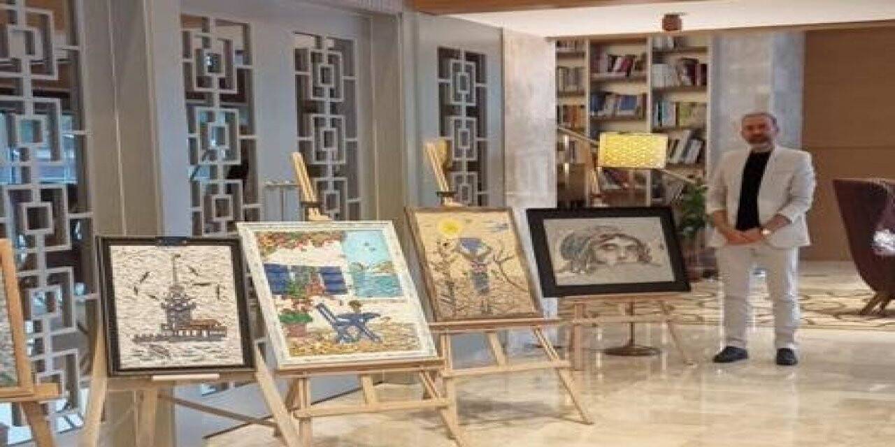 Konyalı Mozaik Ustası Aslantaş işini sanata dönüştürdü