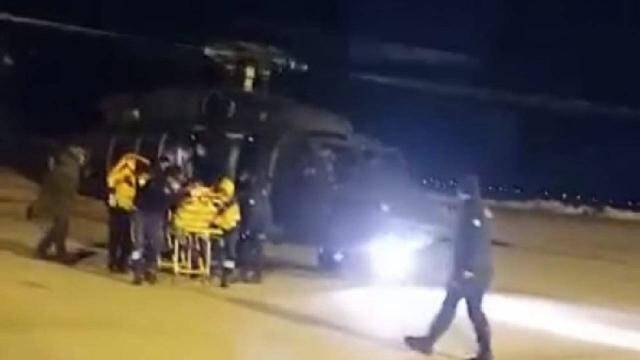 Askeri helikopter köpeğin saldırdığı çocuk için havalandı