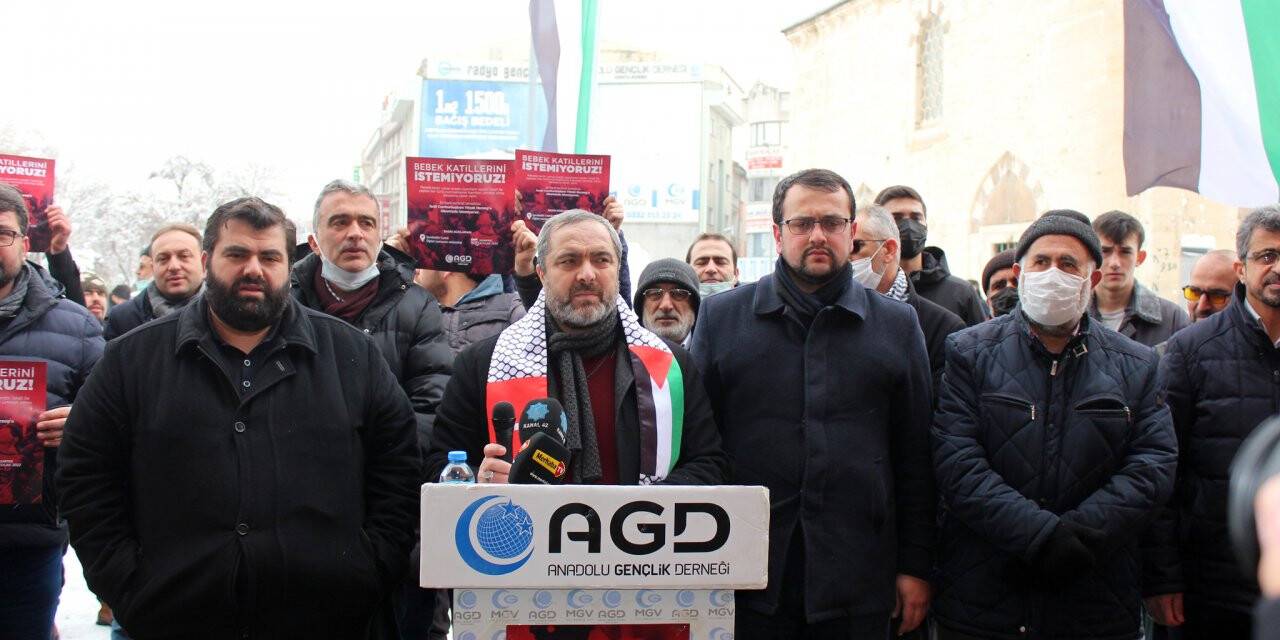AGD Konya'dan İsrail Protestosu