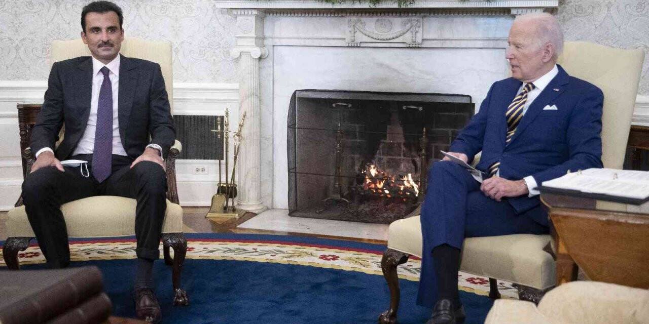 Biden, Beyaz Saray’da Katar Emiri Al Sani ile bir araya geldi