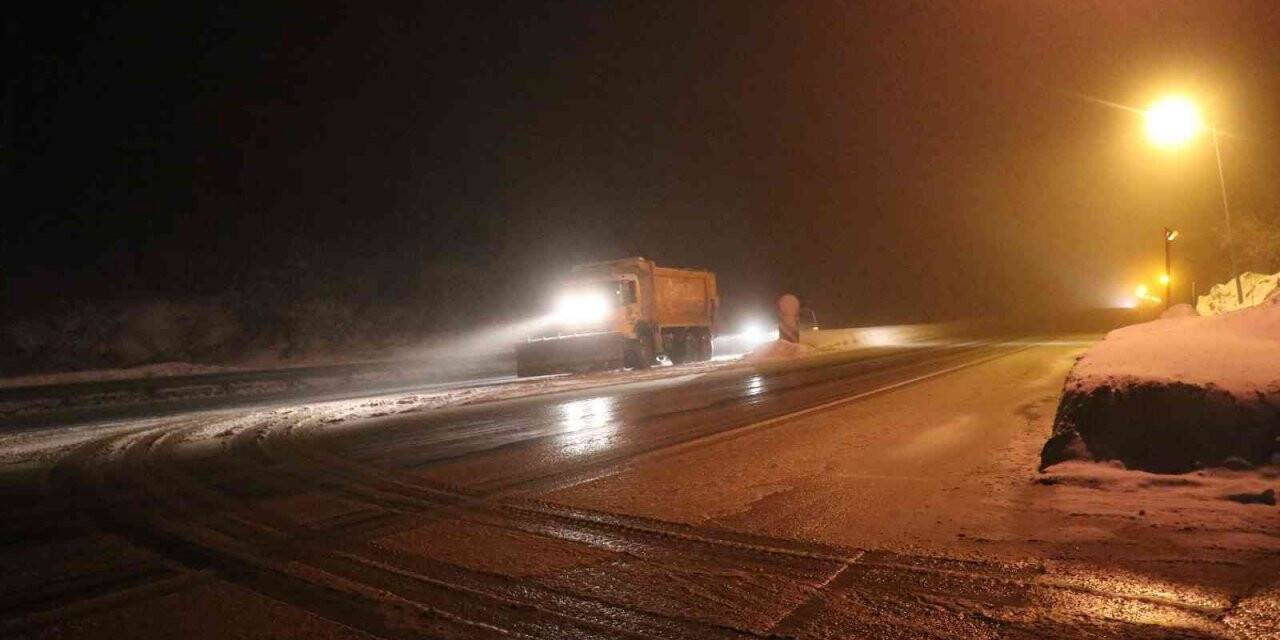 Bolu Dağı’nda kar