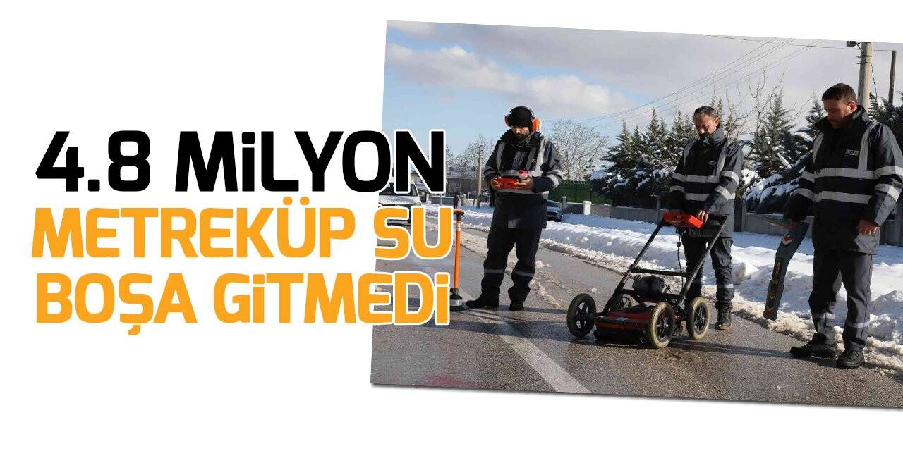 Başkan Altay: “Bir yılda 4.8 milyon metreküp suyun boşa gitmesini önledik”