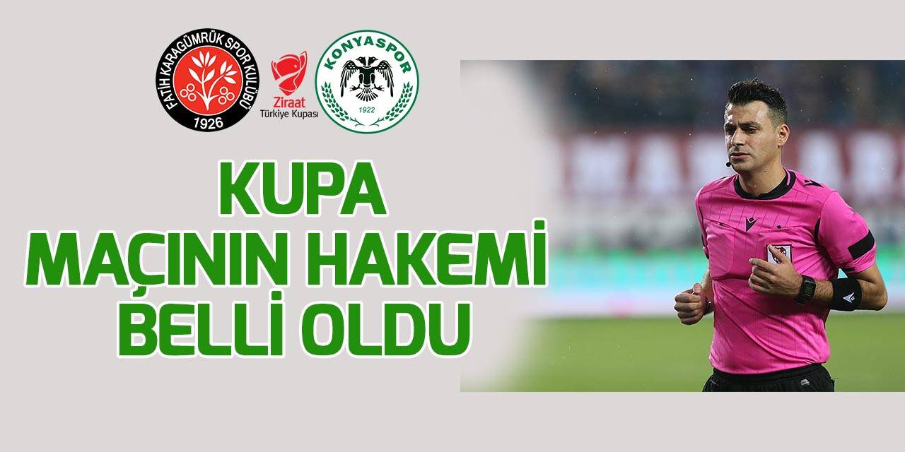 Konyaspor- Fatih Karagümrük maçının hakemi belli oldu