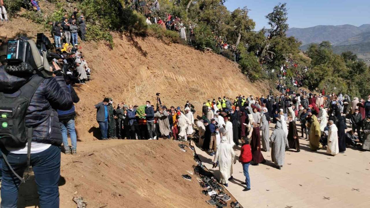 Fas’ta düştüğü kuyuda hayatını kaybeden Rayan son yolculuğuna uğurlandı