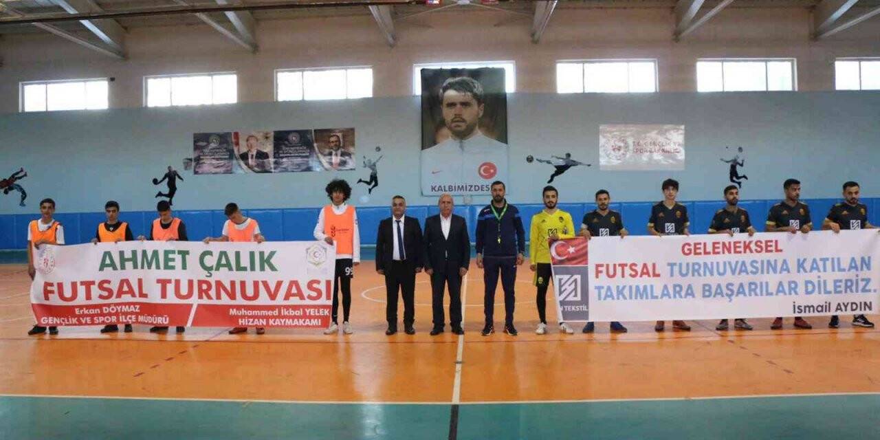 Hizan’da Ahmet Çalık anısına futsal turnuvası