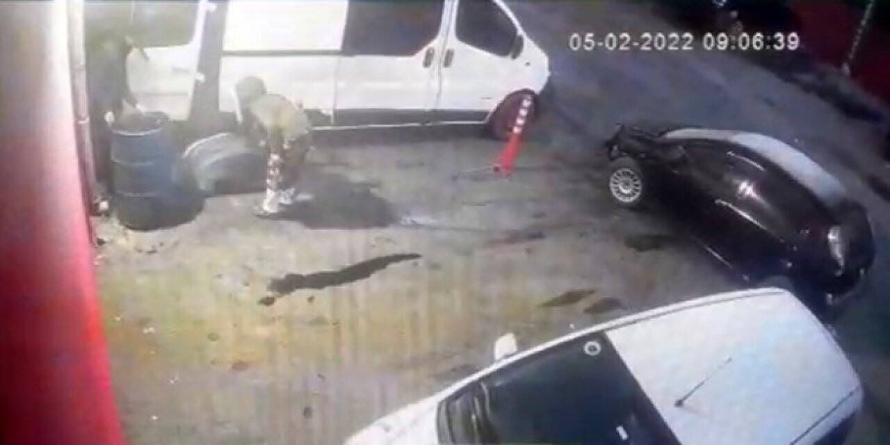 Esenyurt’ta sanayiden hurda çalan hırsızlar kamerada