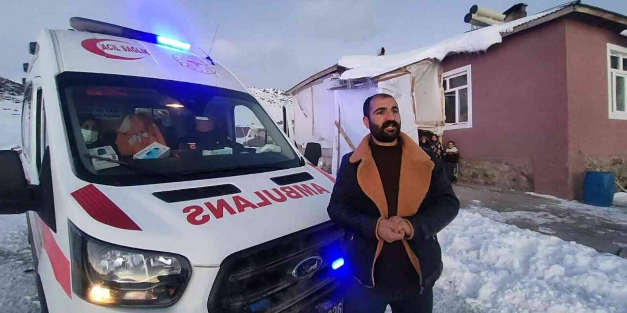 Doğum hastası kadın 4 saatte hastaneye yetiştirildi