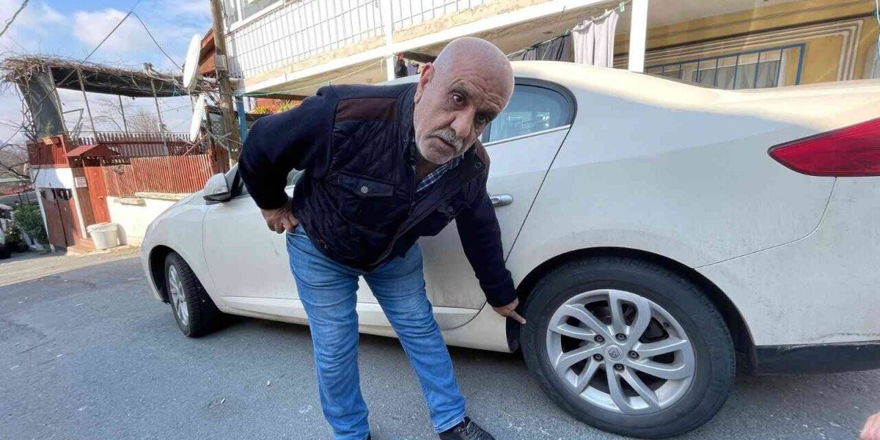 Sarıyer’de, gece vakti maket bıçakla 10 aracın lastiğini kesti