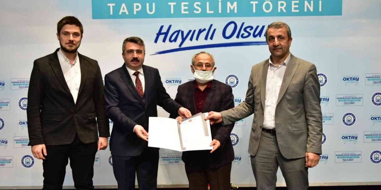 Hamamlıkızık sakinleri tapularına kavuştu