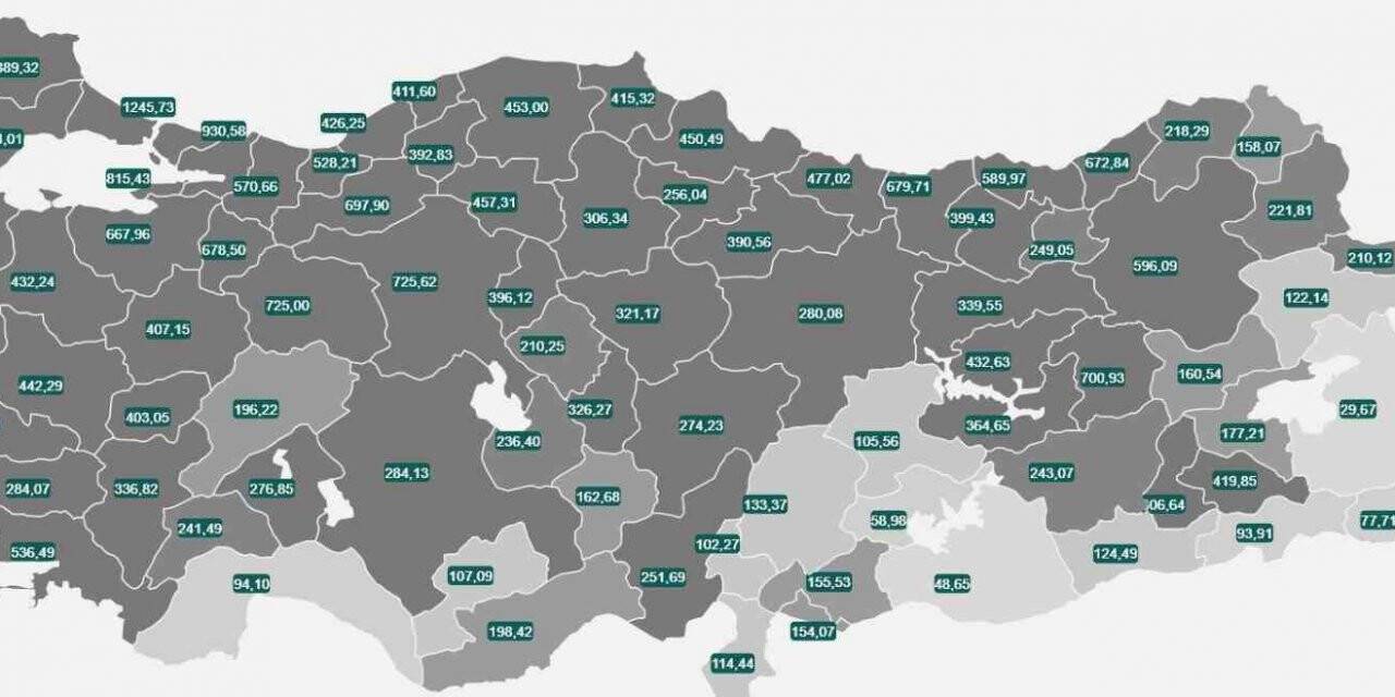 Vakalar arttı harita kızardı