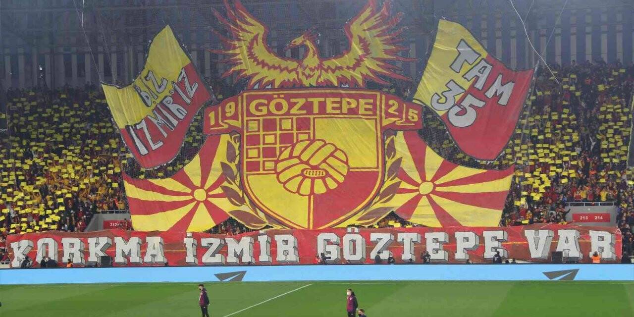 Göztepe taraftarından koreografi şovu