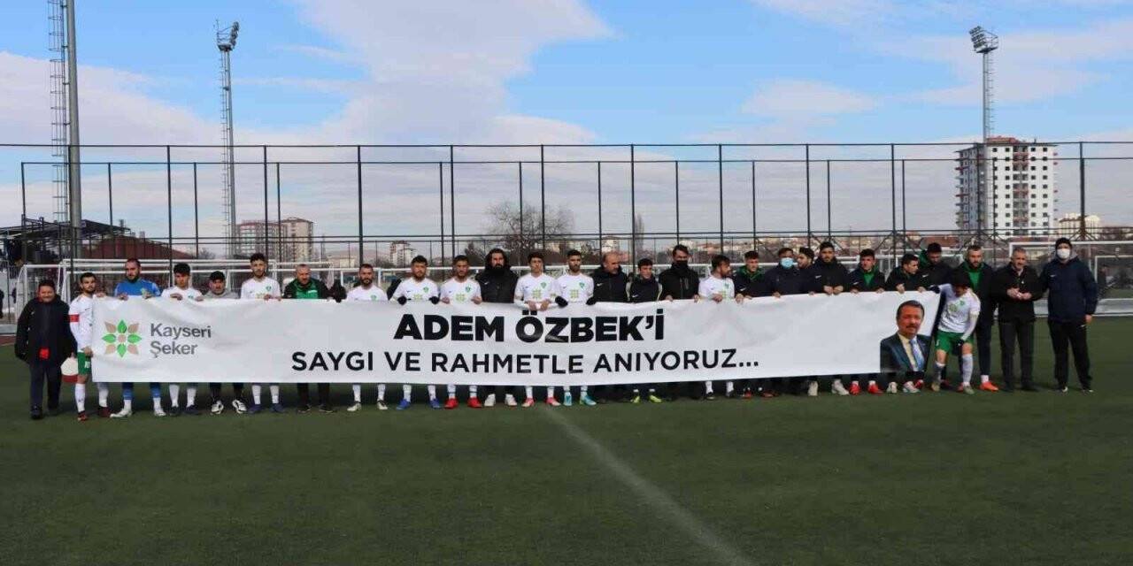 Kayseri Şekerspor, Adem Özbek’i unutmadı
