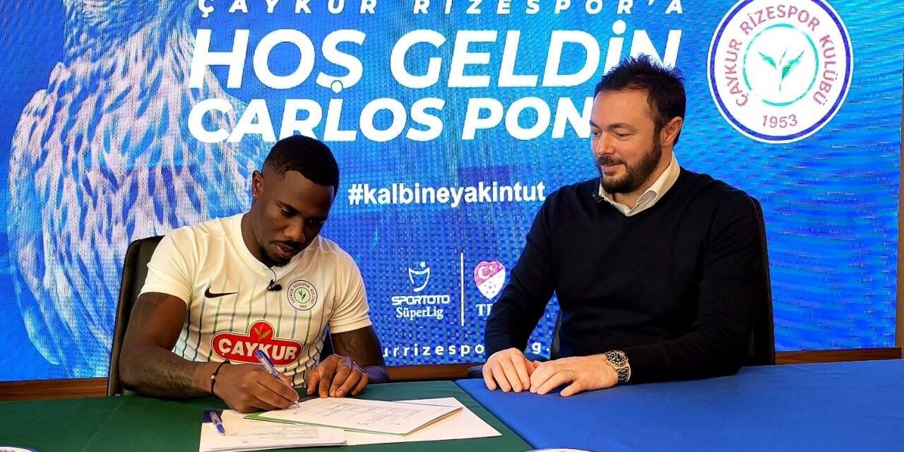 Medipol Başakşehir: "Futbolcumuz Carlos Ponck, 2021-2022 sezonunun sonuna dek kiralık olarak Süper Lig ekiplerinden Çaykur Rizespor forması giyecek."