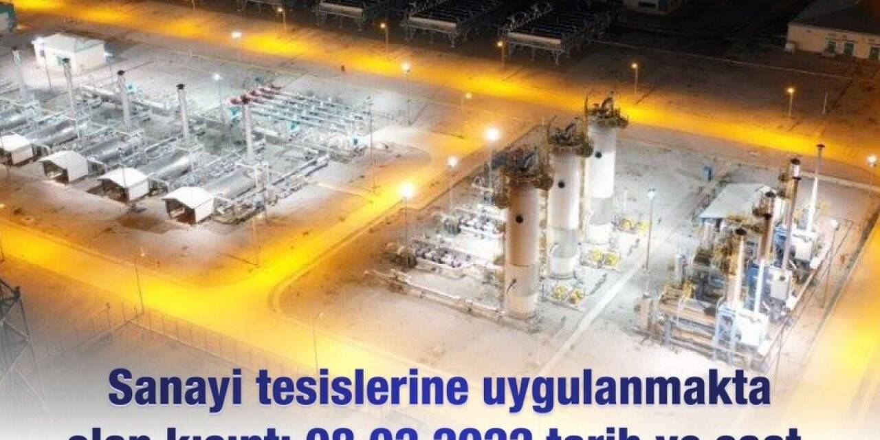 Sanayi tesislerine uygulanan doğal gaz kısıntısı yarın sonlandırılıyor