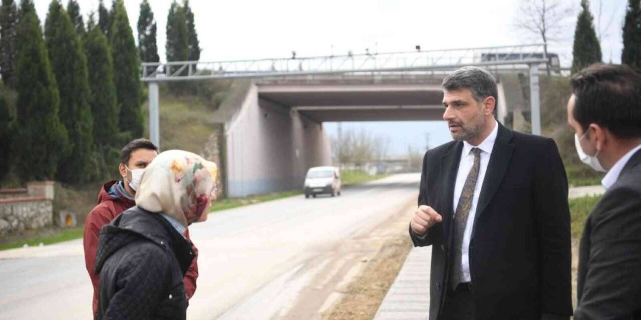 Kartepe’ye yeni kaldırım ve park