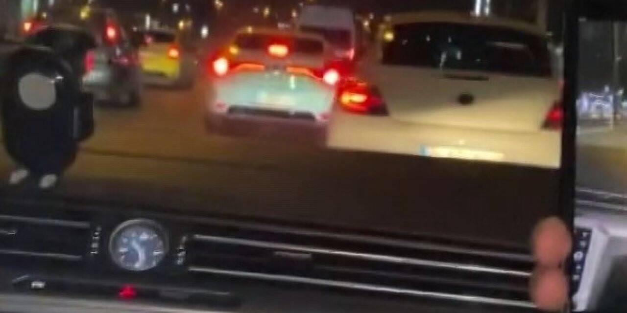 Maltepe’de E-5’te art arda makas attı, o anları arkadaşı görüntüledi