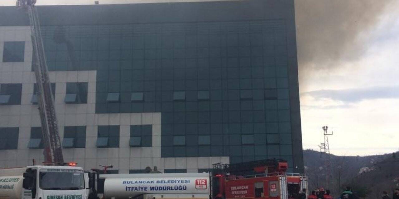 Giresun Üniversitesinde  korkutan yangın