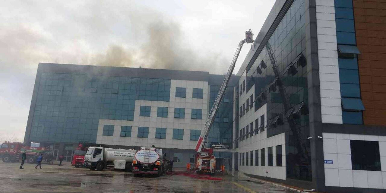 Giresun Üniversitesinde  korkutan yangın