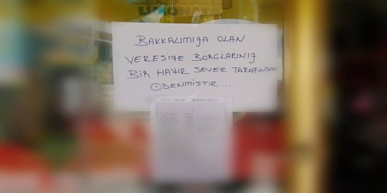 Çorum’da gizli hayırsever 54 kişinin 38 bin 900 TL’lik veresiye borcunu ödedi