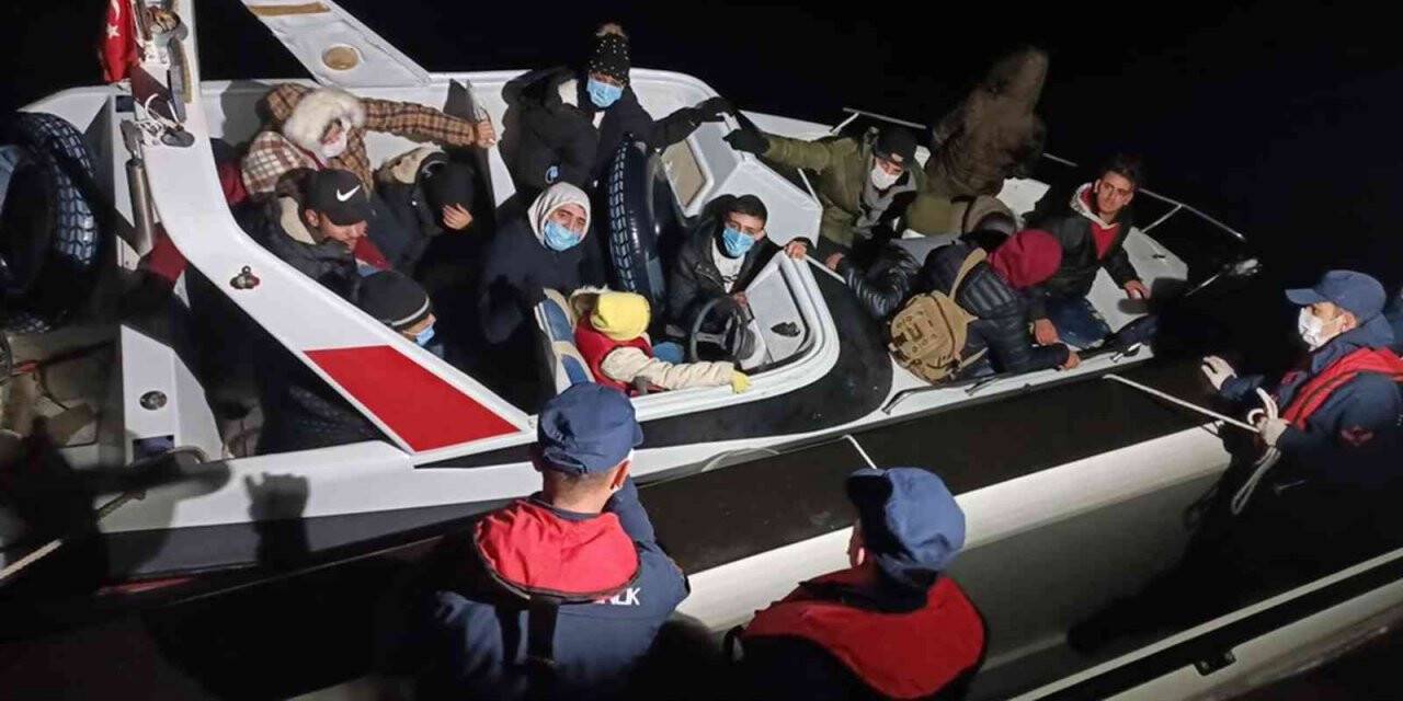 Bodrum’da 38 göçmen kurtarıldı
