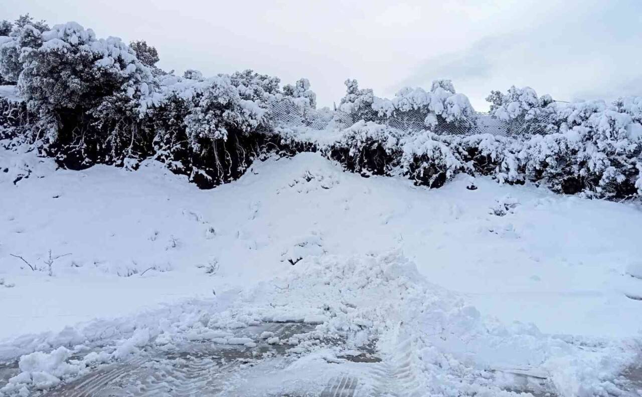 İzmir’in yüksek kesimleri beyaza büründü