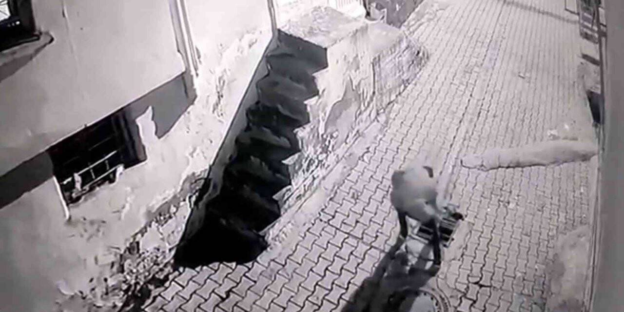 Yanından geçtiği mazgal demirini dönüp çaldı