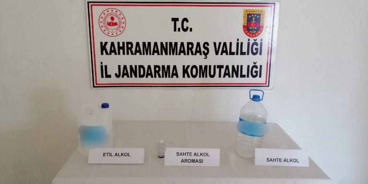 Kahramanmaraş’ta sahte alkol operasyonu