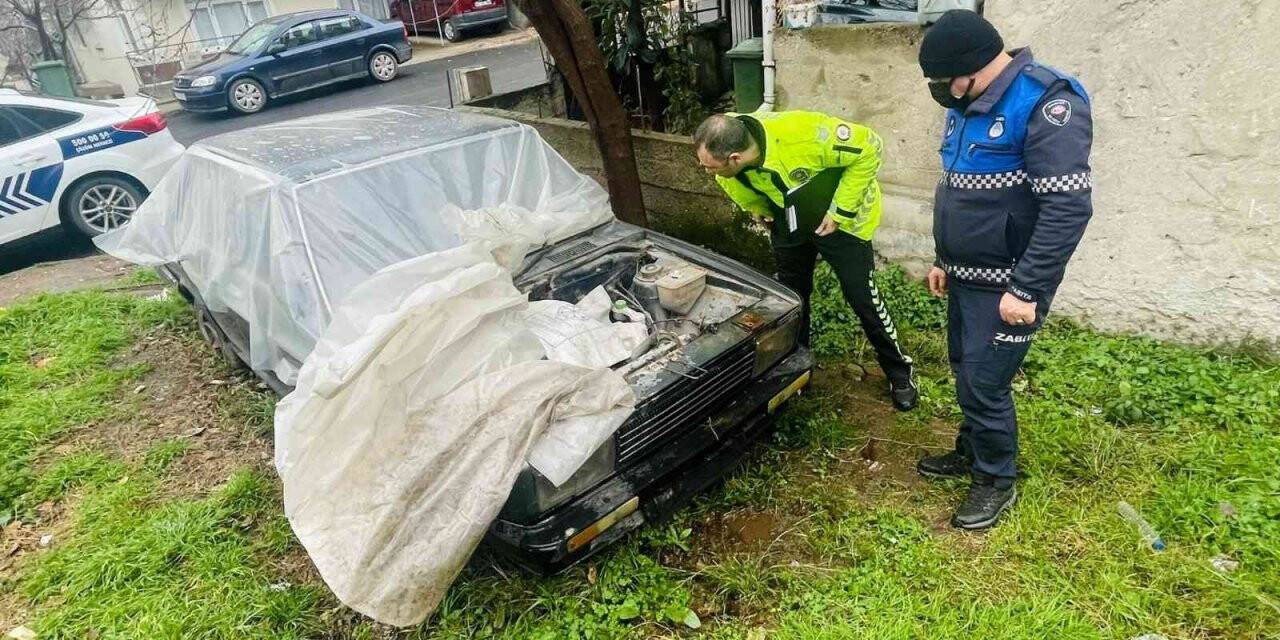 Hurda araçlar tespit edilip kaldırılıyor