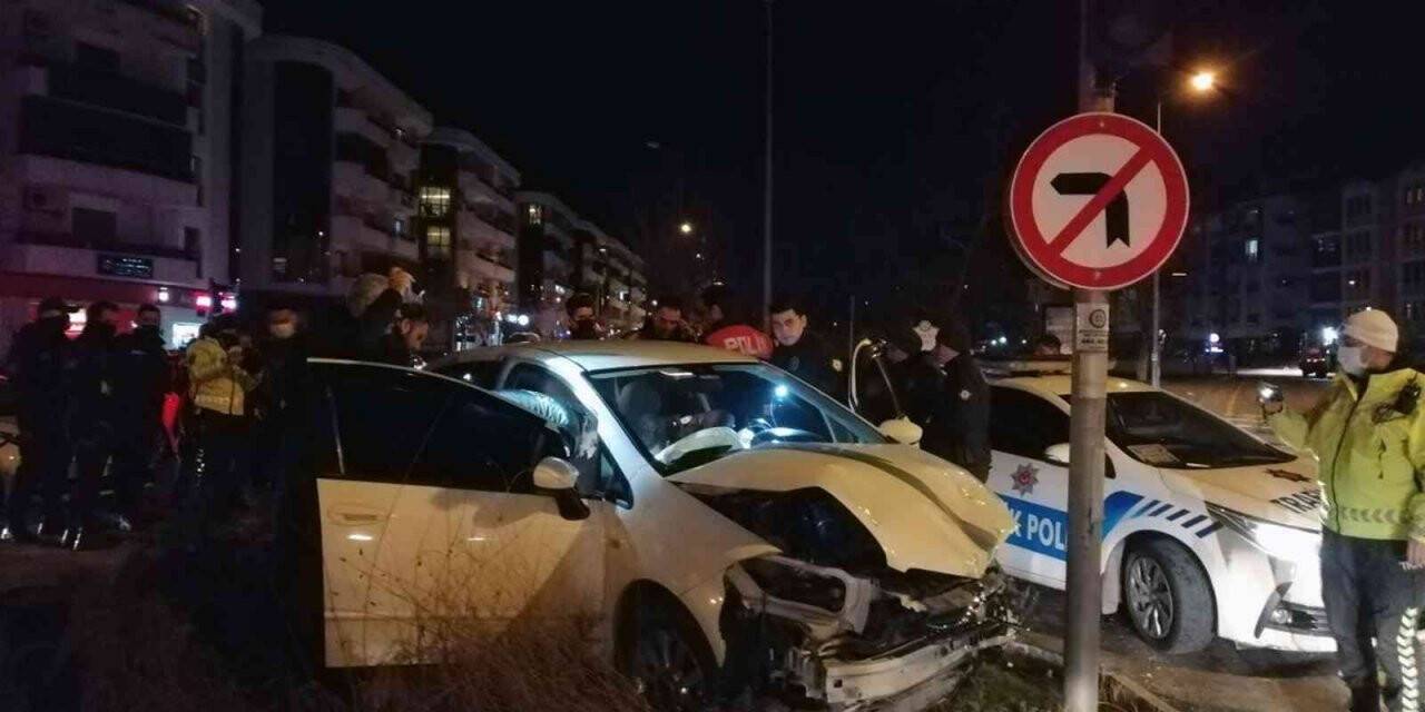 Ula’dan kaçtı, Menteşe’de kaza yaptı