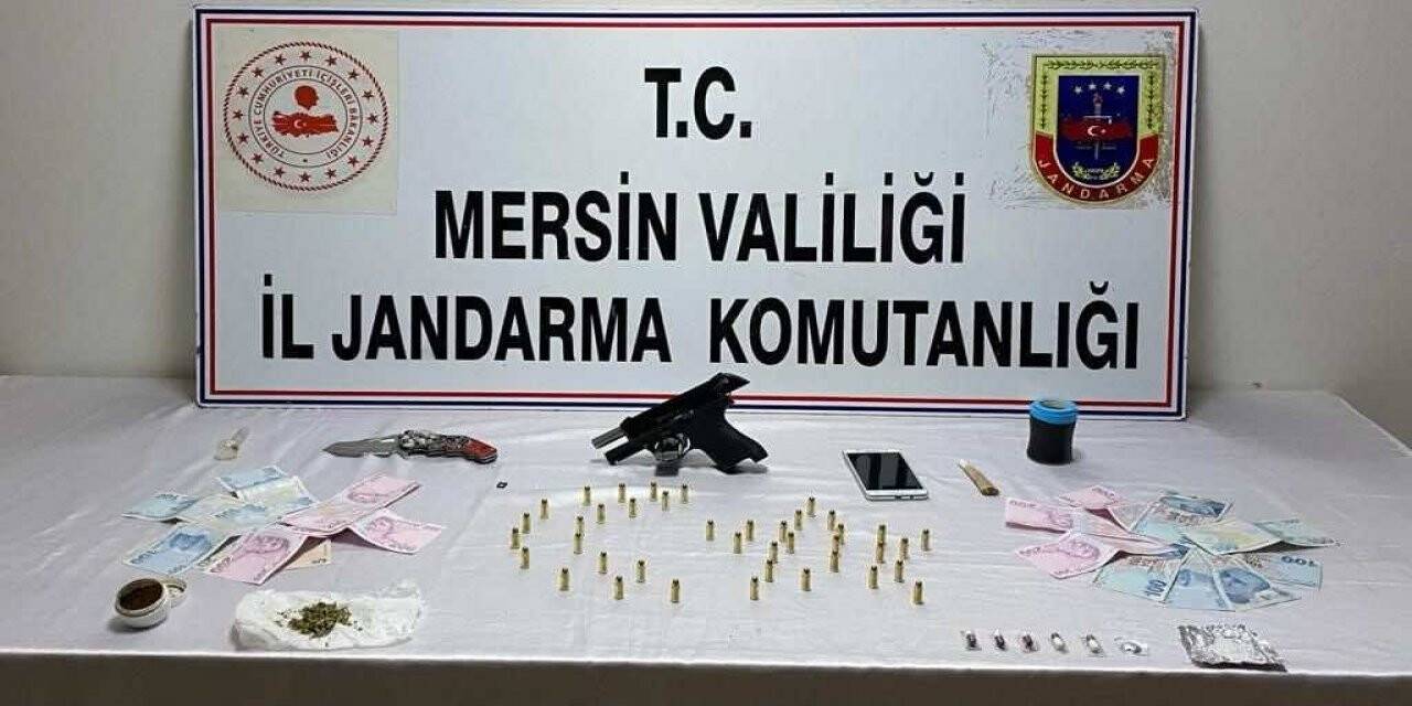 Mersin’de uyuşturucu ile yakalanan şüpheli tutuklandı