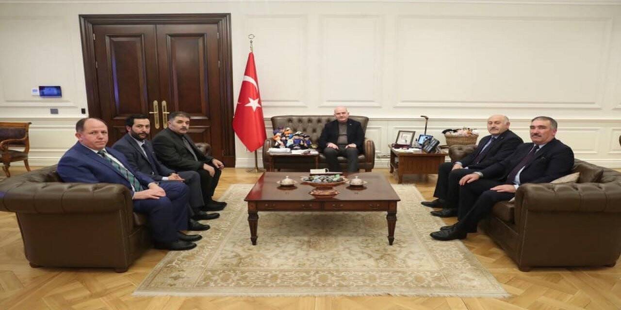Bayburt heyetinden İçişleri Bakanı Soylu’ya ziyaret