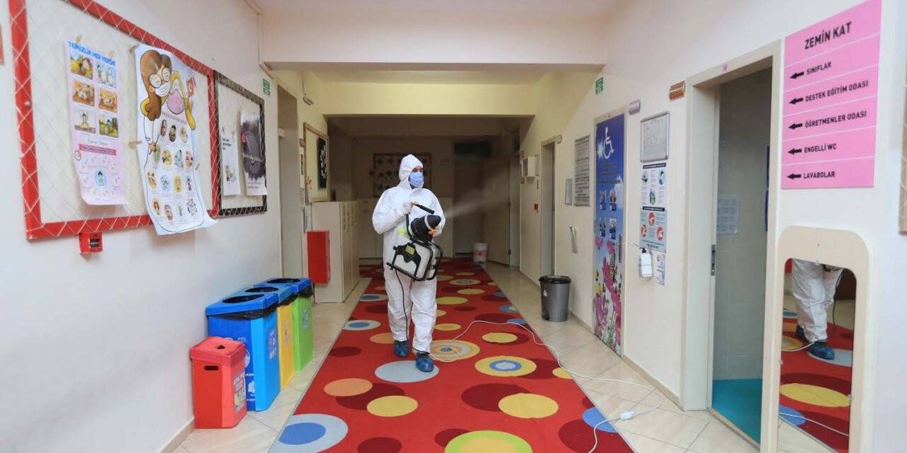 Pamukkale’de dezenfekte çalışmaları devam ediyor