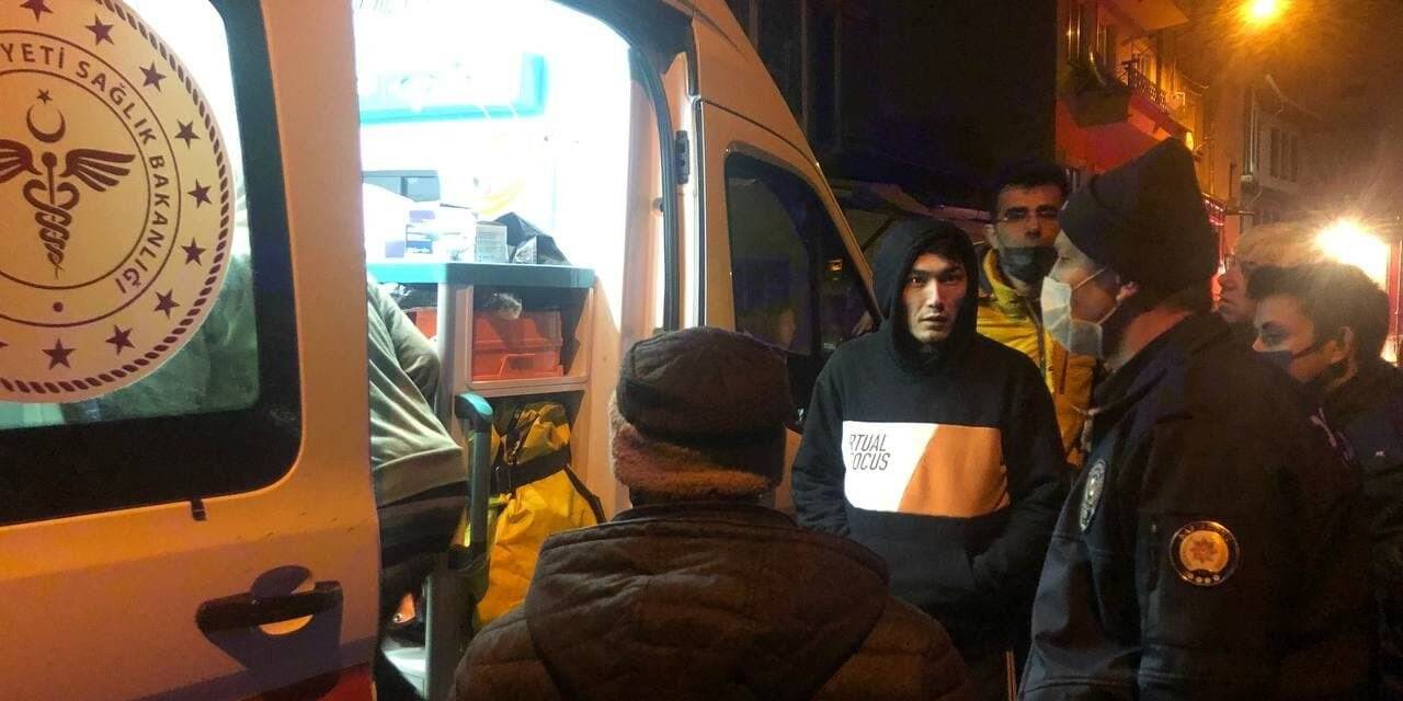 Alevlerden kurtulmaya çalışan genç kız üçüncü kattan atladı