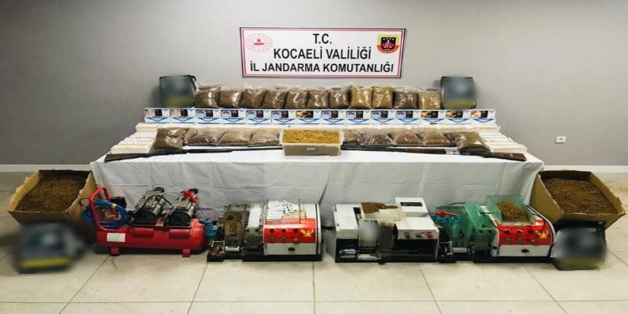 Kaçak sigara operasyonunda binlerce makaron ele geçirildi