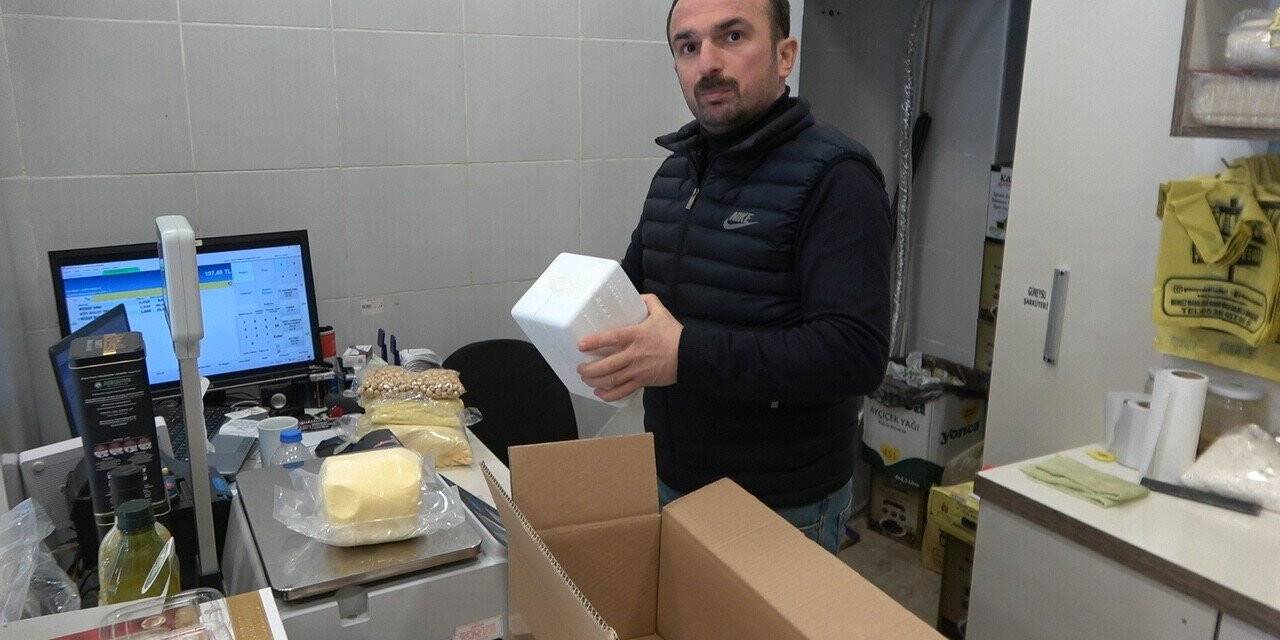 Cumhurbaşkanına şifa niyetine organik köy ürünleri gönderdi