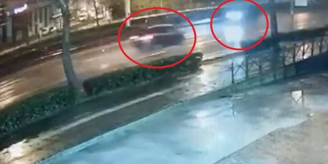 Bursa’da dehşet anları kamerada...Sol şeritte tersten geldi. faciaya yol açtı