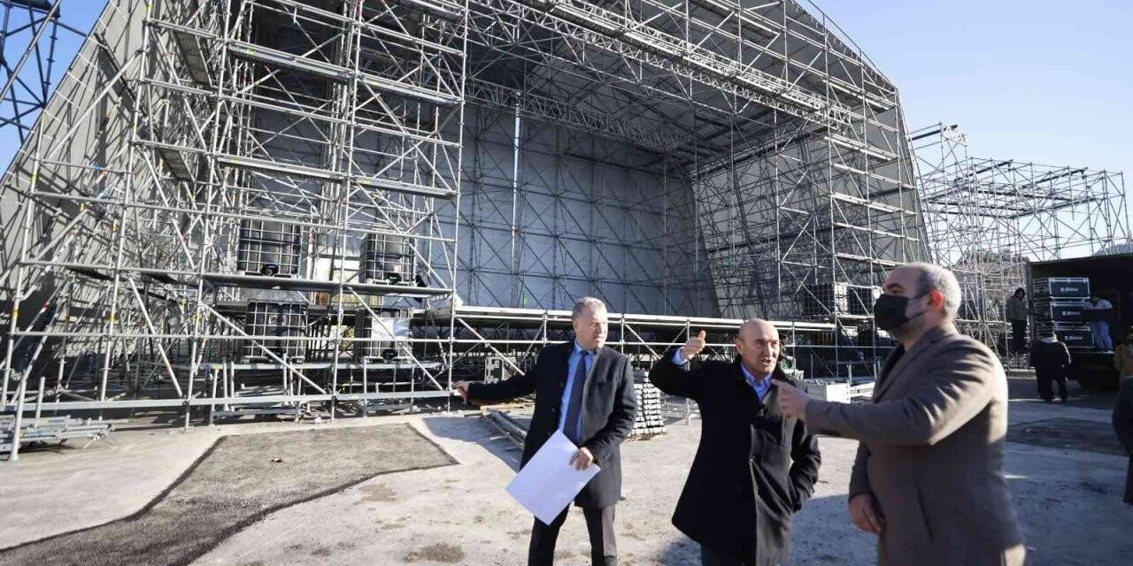 Buca Metrosu’nun temelinin atılacağı 14 Şubat öncesi hazırlıklar sürüyor