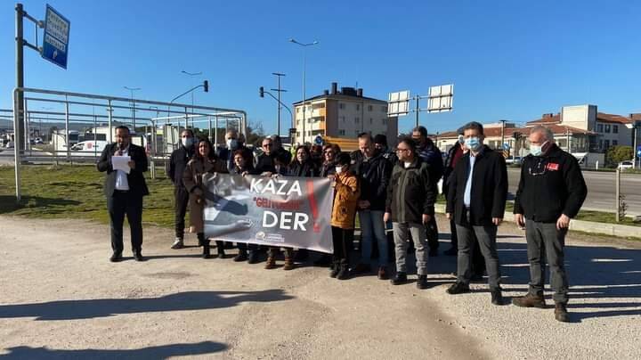 Bandırma Kent Konseyi Hastane kavşağındaki kazalara dikkat çekti