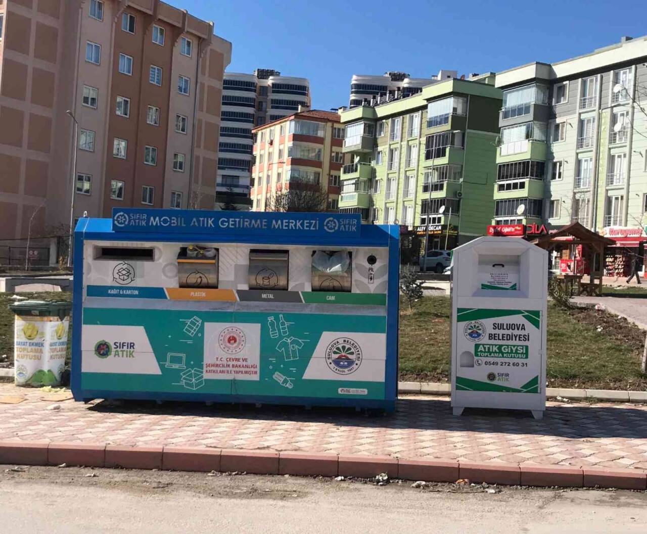 Suluova Belediyesi’nden atık giysi toplama kutuları ile ‘Sıfır Atık Projesi’ne destek