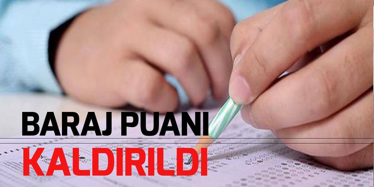 Üniversiteye girişte baraj puanı kaldırıldı