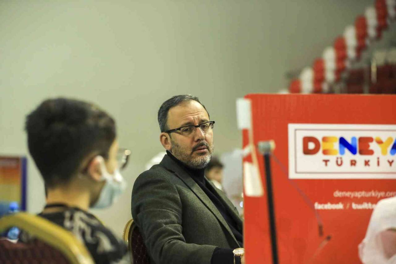 Bakan Kasapoğlu, Deneyap Teknoloji Atölyeleri Sınavı’na katılan gençleri ziyaret etti