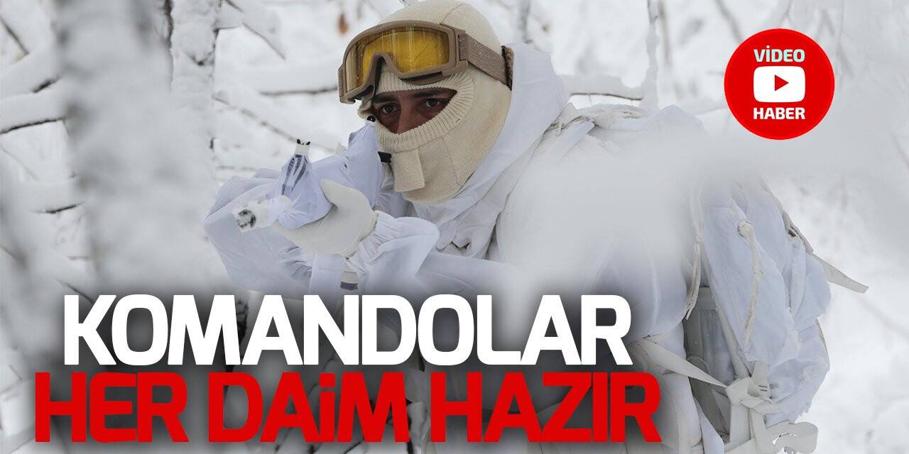 Komandolar zorlu şartlardaki eğitimlerle her an göreve hazır