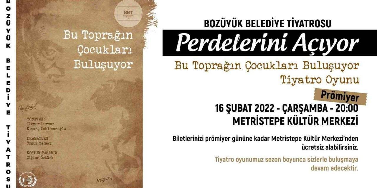Bozüyük Belediye Tiyatrosu perdelerini açıyor
