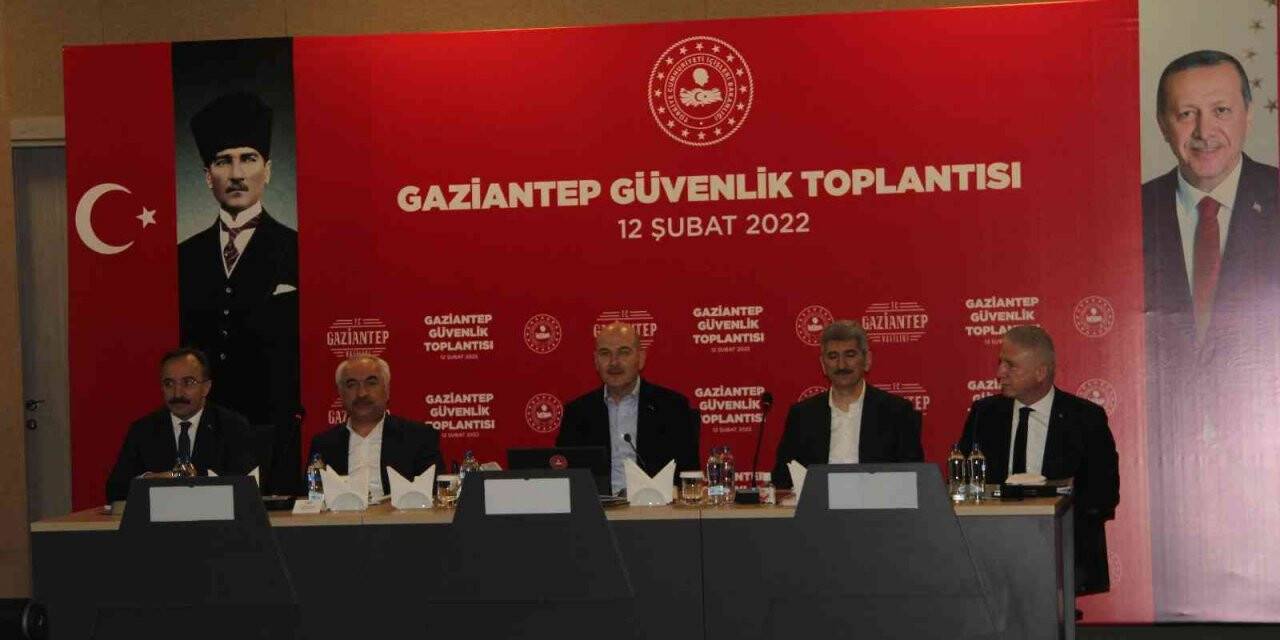Bakan Soylu Gaziantep’te güvenlik toplantısına katıldı