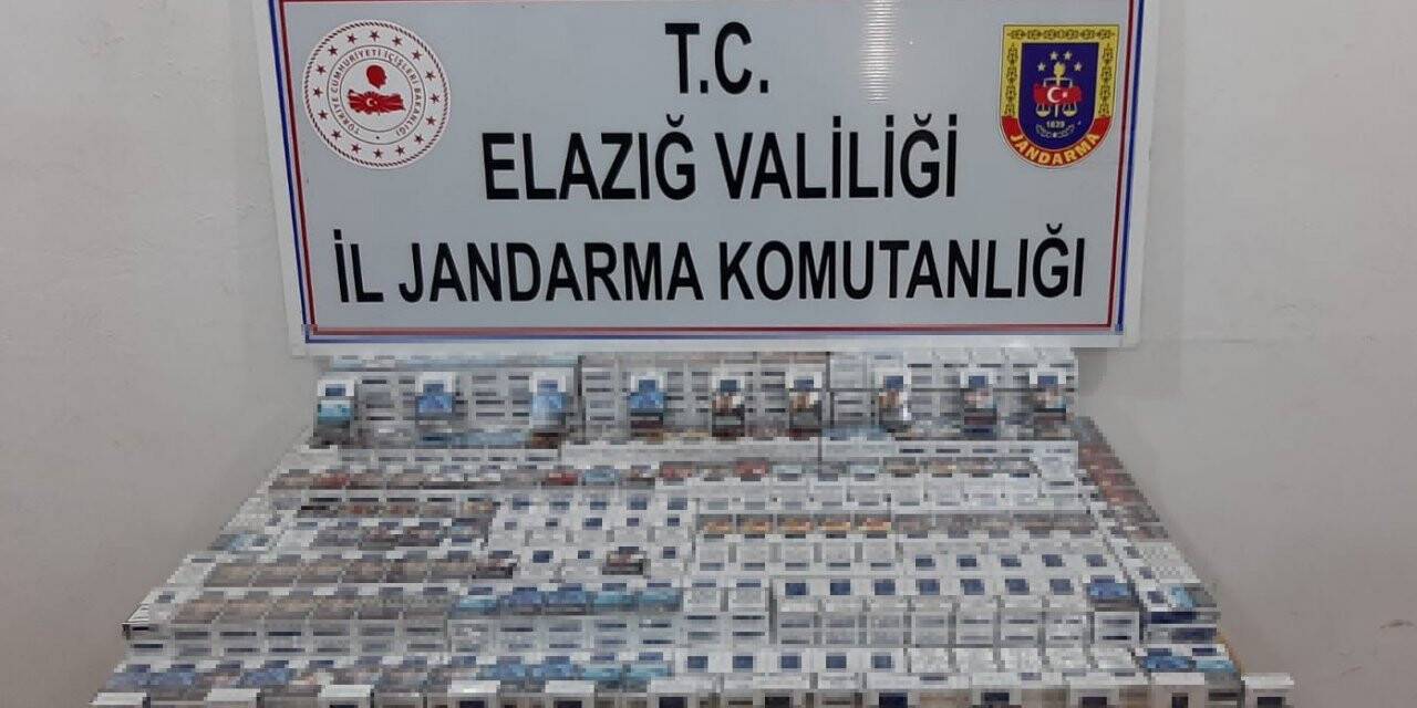 Elazığ’da 910 paket bandrolsüz sigara ele geçirildi